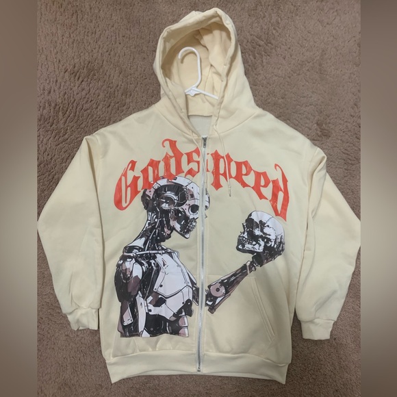 GODSPEED HOODIE MENS (Cream/Orange)